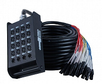 PROAUDIO MCS-1604-50ME  Мультикор со сценической коробкой: 16 входов, 4 выхода, разъемы XLR, 50 метров