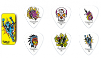 DUNLOP BL100T.73 Alan Forbes Blackline Pic Tin Набор медиаторов в жестяном коробке .73 мм (6 шт)