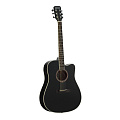 STARSUN DG220c-p Black акустическая гитара, цвет черный