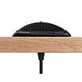 SHURE MX392BE/S плоский (поверхностный) конденсаторный суперкардиоидный микрофон, черный, крепление провода сквозь стол