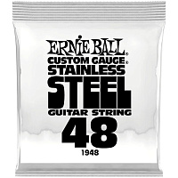 ERNIE BALL 1948 одиночная струна для электрогитары. Нержавеющая сталь, калибр .048
