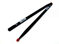 VIC FIRTH N2BNB  барабанные палочки (черного цвета), тип 2B с нейлоновым наконечником, материал - орех,, длина 16 1/4", диаметр 0,630", серия NOVA