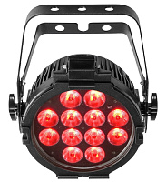 CHAUVET-DJ SlimPAR Pro Q USB светодиодный прожектор направленного света типа LED PAR 12x6Вт RGBA c DMX, D-Fi и ИК управлением.
