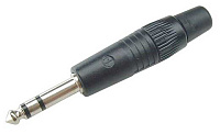 Neutrik NP3C-BAG разъем Jack 6.3мм TRS (стерео) штекер, черненый корпус