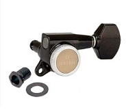 Gotoh SG381-MG-T-07-B-(L3+R3) колки локовые, ручной зажим, 3+3, черный; schaller style