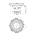 Eighteen Sound 15TLW3000/8 15"  динамик НЧ, неодим, 8 Ом, 1500 Вт AES, 95,5 дБ, 50...2000 Гц