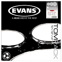EVANS ETP-EC2SCTD-F набор пластиков 10",12",14" Edge Control Coated, двойные, c прозрач. напылением