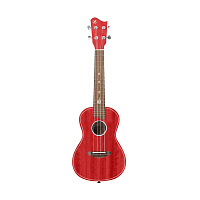 Bamboo U-21 Fuego  укулеле сопрано, цвет красный