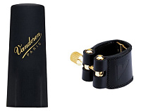 Vandoren LC26P лигатура для сопрано-саксофона, кожанная с пластиковым колпачком