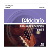 D'ADDARIO EJ53C струны для укулеле концерт, черный нейлон