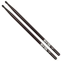 VIC FIRTH N5AB барабанные палочки 5A с деревянным наконечником, цвет черный, материал орех, длина 16", диаметр 0,565"