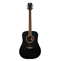 ROCKDALE Aurora D6 BK Satin акустическая гитара, дредноут, цвет черный, сатиновое покрытие