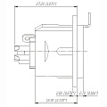 Neutrik NC5FD-L-B-1 панельный разъем XLR female 5 контактов