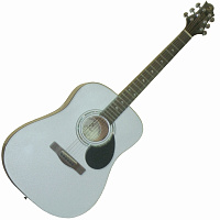 Greg Bennett D1/PW  Акустическая гитара, dreadnought, Nato, анкер, ключ, цвет белый металлик