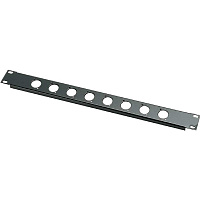 EUROMET EU/R-C8 00567 Рэковая панель для 8 разъемов XLR, 1U  
