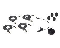 Samson LM8x Omnidirectional электретный микрофон-петличка для радиосистем, 50 Гц - 16 кГц, вес 2 грамма, в комплекте 4 провода с разъемами для разных радиосистем, чехол для хранения, ветрозащиты