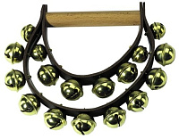 GEWA BELL WREATH Венок из 17 колокольчиков на двух ремнях, деревянная ручка