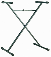 K&M 18962-071-55 стойка для клавишных инструментов X-stand, один уровень, метал. узлы, сталь, черная, высота от 400 до 905 мм., ширина от 440 до 770 мм., нагрузка до 50 кг.