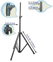 SOUNDKING DB005W стойка для акустических систем, 2,2 м, нагрузка 60 кг, алюминий, узлы пластиковые