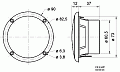 Visaton FR 8 WP/8 WHITE Влагозащищенный громкоговоритель, 8 см, 8 Ом, IP 65, 25 Вт