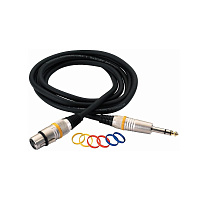 Rockcable RCL 30383 D6 F BA  Кабель XLR(F) - джек 6.3 мм стерео, длина 3 метра