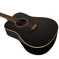 ROCKDALE Aurora D6 BK Gloss акустическая гитара, дредноут, цвет черный, глянцевое покрытие