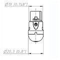 Neutrik NC4FRX разъем XLR угловой female кабельный 4 контакта