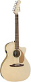 Fender Newporter Player CHP Электроакустическая гитара, цвет шампань