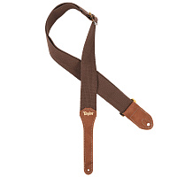 TAYLOR 4001-20 GS MINI STRAP, 2” ремень для гитары, цвет коричневый