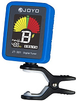JOYO JT-301 Clip-on Blue Tuner тюнер-прищепка хроматический, гитара, бас, скрипка, укулеле, цветной дисплей