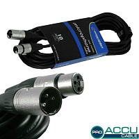 American Dj AC-PRO-XMXF/10 кабель микрофонный XLR-мама - XLR-папа, 10 метров