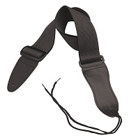 OnStage GSA10BK  ремень для гитары, полипропилен, кожаные концы, 2", черный