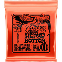 ERNIE BALL 2615 струны для 7-струнной электрогитары Nickel Wound Skinny Top Heavy Bottom Slinky 7