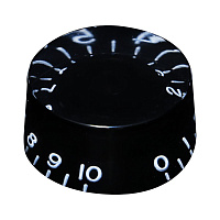 Hosco H-SKB-110I  ручка потенциометра Les Paul (дюймовый размер), цилиндр, Black, embossed