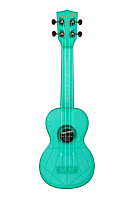 WATERMAN by KALA KA-SWF-BL Fluorescent Blue, Soprano Ukulele Укулеле сопрано, материал пластик, цвет флуоресцентный голубой