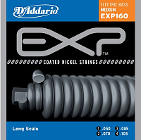D'ADDARIO EXP160 струны для бас-гитары, EXP nickel, Long, 50-105