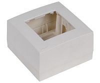 Audac WB45S/W Рамка с настенной коробкой для поверхностного монтажа одного модуля 45x45 мм