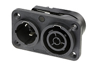 Neutrik NAC3PX-TOP Разъем PowerCon TRUE1® панельный, штекер/гнездо, 16 A / 250 В, влагозащищенный, IP65  и UL50E