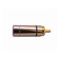 INVOTONE RCA500M/BK  разъем RCA "папа", позолоченный