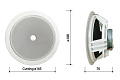 AMC PC 6T Громкоговоритель потолочный 6", 6 Вт, 100- 15000 Гц, белый