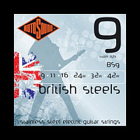 ROTOSOUND BS9 STRINGS STAINLESS STEEL струны для электрогитары, стальные, 9-42