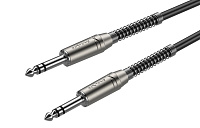 ROXTONE SMJJ200/3 Инструментальный кабель, диаметр 6 мм, 6.3 мм stereo Jack  6.3 мм stereo Jack, длина 3 метра