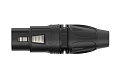 ROXTONE RX3F-BS Разъем XLR кабельный, "мама", 3-контактный, цвет черный, HQ