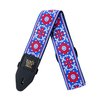 Ernie Ball 4107 Morning Blossom Jacquard гитарный ремень, полипропилен, кожаные нашивки