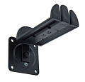 K&M 16310-000-55 держатель для 2х наушников, 4 отверстия для крепления к стене, чёрный, прорезиненный