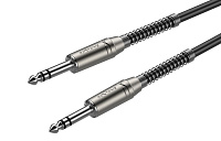ROXTONE DMJJ200/1 Инструментальный кабель 6.3 мм стерео джек - 6.3 мм стерео джек, длина 1 метр