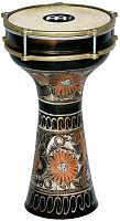 MEINL HE-205  дарбука, медь, 7 7/8” x 15 1/2”, натур. мембрана, ручная цветная гравировка, в комплекте: настроечный ключ, запасная мембрана, чехол