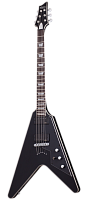Schecter V-1 PLATINUM SBK Гитара электрическая семиструнная; крепление грифа: вклееный