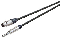 ROXTONE NMXJ220/5 Кабель микрофонный XLR мама - 6.3 мм джек стерео, длина 5 метров