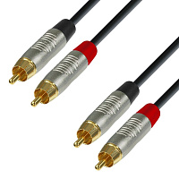Adam Hall K4 TCC 0090  аудиокабель, 2 x RCA(M) - 2 x RCA(M), REAN, длина 0.9 метра